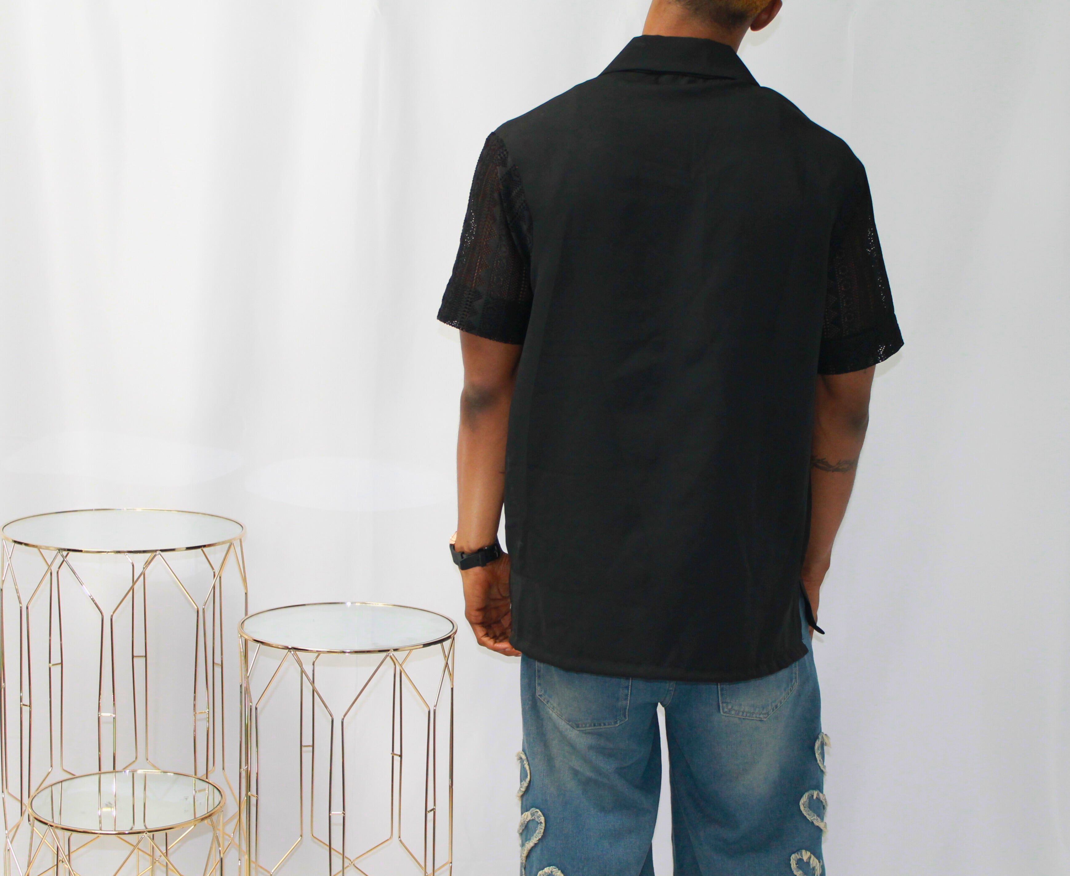 Artisan Noir Handpainted Shirt