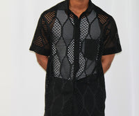 Noir Mesh Nights Shirt