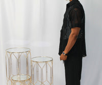 Noir Mesh Nights Shirt