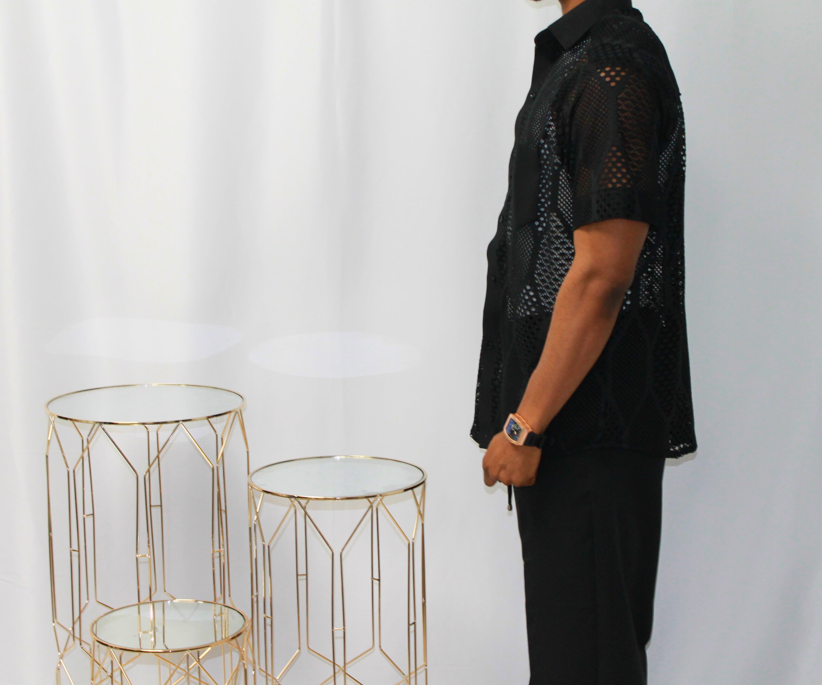 Noir Mesh Nights Shirt