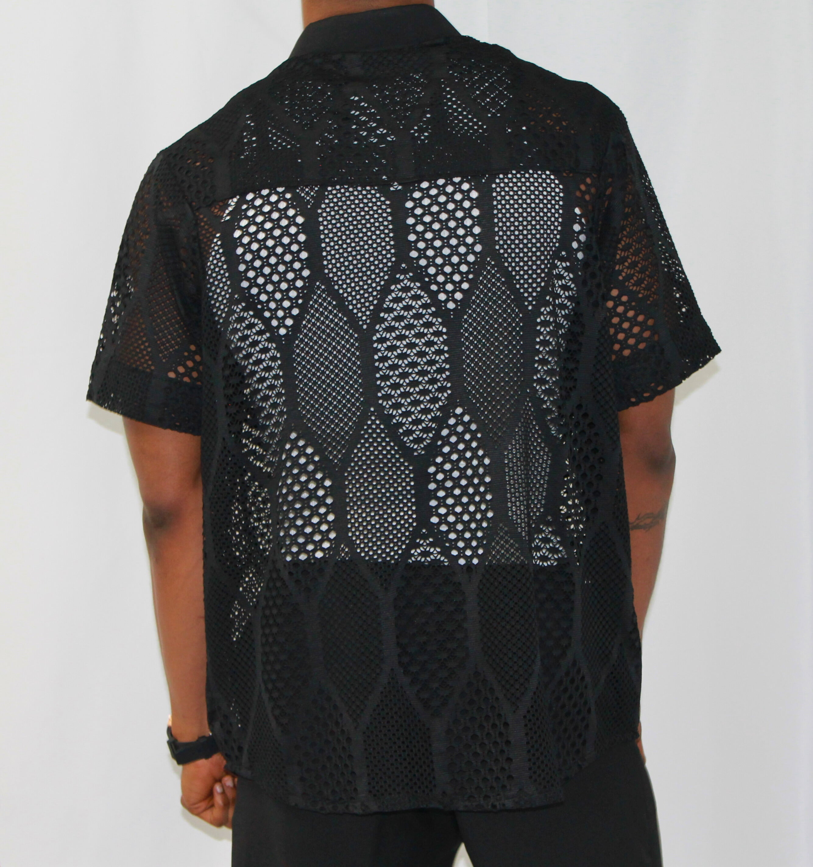 Noir Mesh Nights Shirt