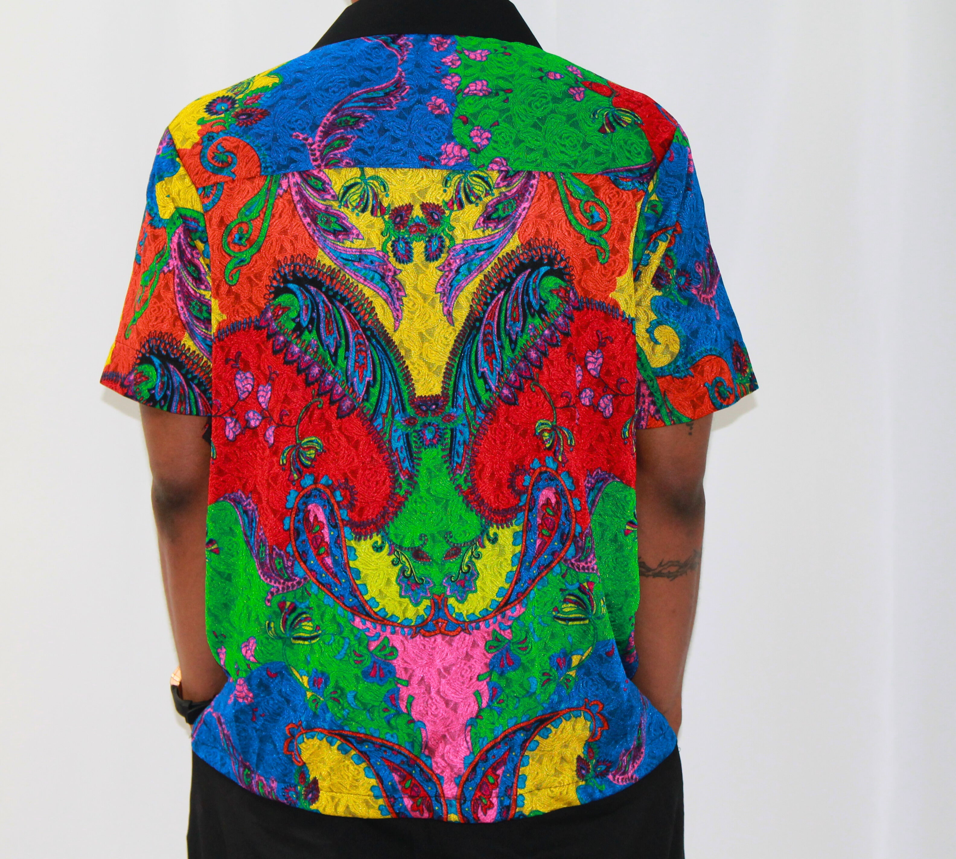 Vivid Spectrum Button-Down Shirt