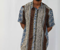 Urban Mosaic Mix Print Shirt