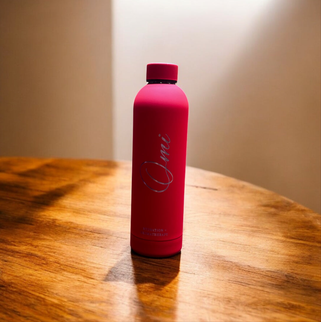 Omi Aromatherapy + Hydration Water Bottle - Red