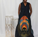 Denim Roots Maxi Dress