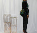 Blue and Green Ankara Printed Vest