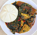 Efo Riro with Pounded Yam