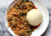 Egusi with Pounded Yam